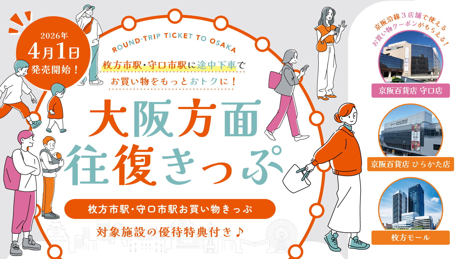 大阪方面往復きっぷ