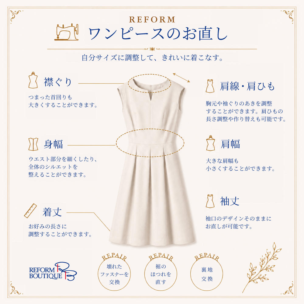 洋服・バッグのお直し専門店「リフォームブティック」