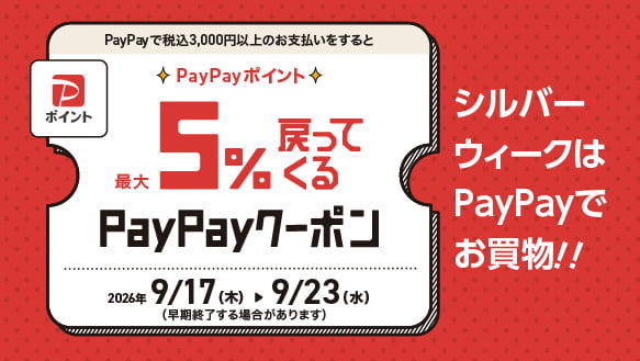 シルバーウィークはPayPayでお買物!!