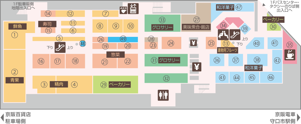 BF|フロアガイド|守口店