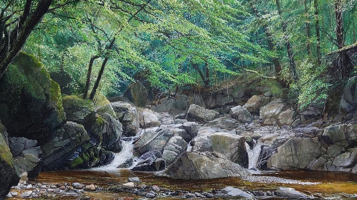 櫻井 聡　油彩画展～清らかな水の流れを描く～