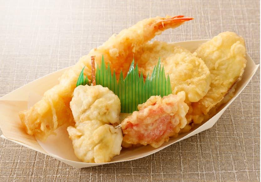 天ぷら鮮 月見天ぷらセット