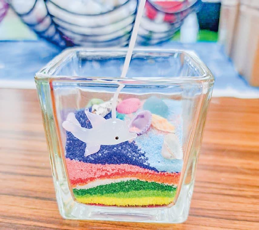 海のジェルキャンドル