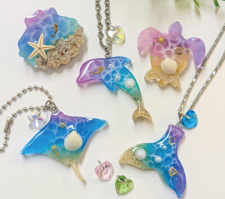 レジンアート 海を閉じ込めよう!