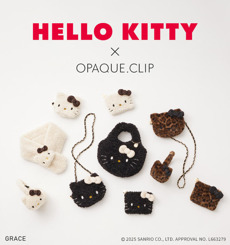 【HELLO KITTY× OPAQUE.CLIP】サンリオの人気キャラクター『 HELLO KITTY』とのコラボレーション再び!